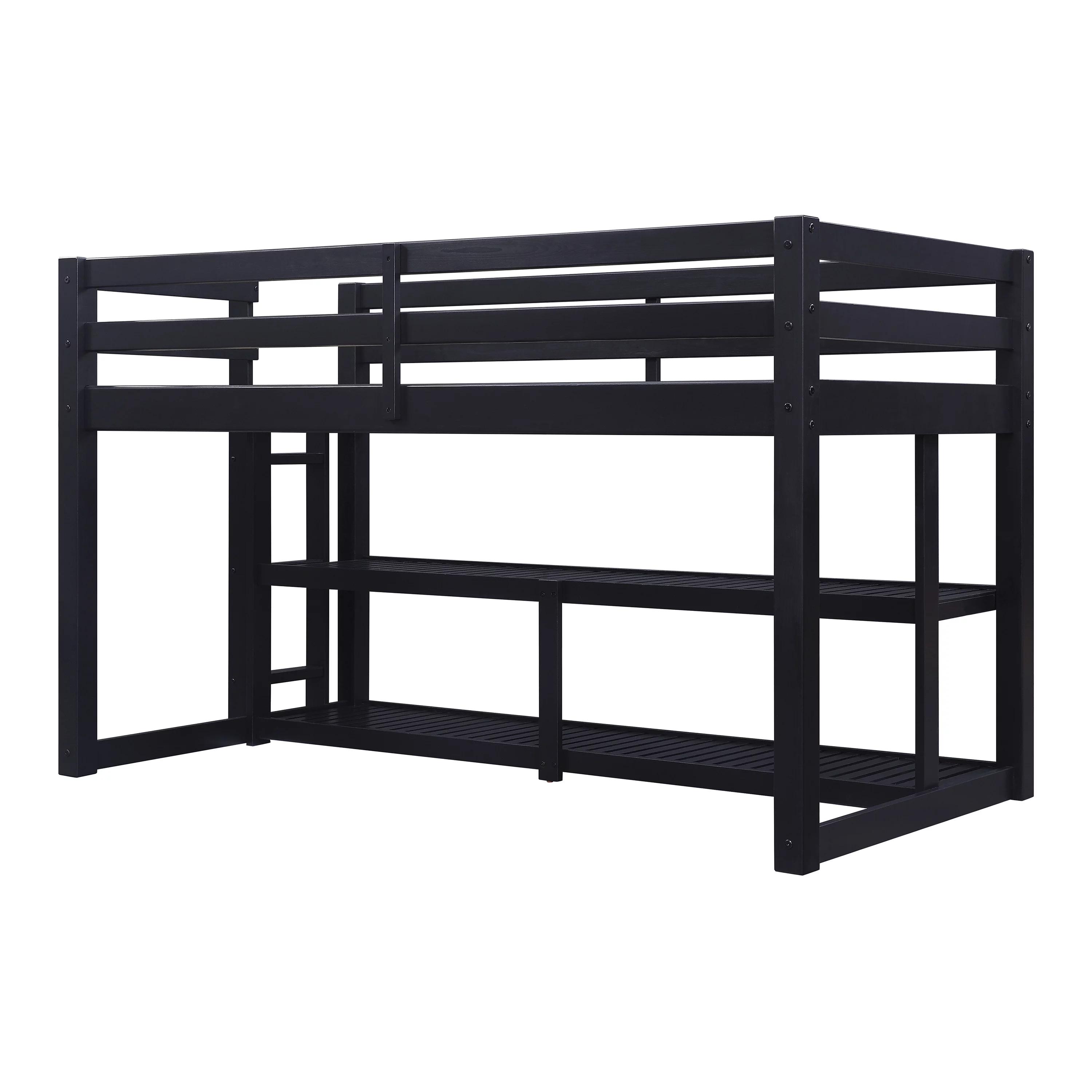 Better Homes and Gardens Greer Twin Loft Storage Bed, Black