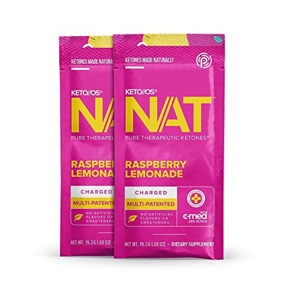 Pruvit Nat Keto Os Raspberry Lemonade sealed box of 20 packs Ketone Drink