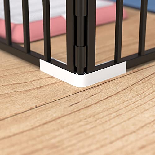 Dog Pen Pet Playpen Panel Pen Bunny Fence Indoor Outdoor Fence Playpen Heavy Duty Exercise Pen Dog Crate Cage Kennel(White)