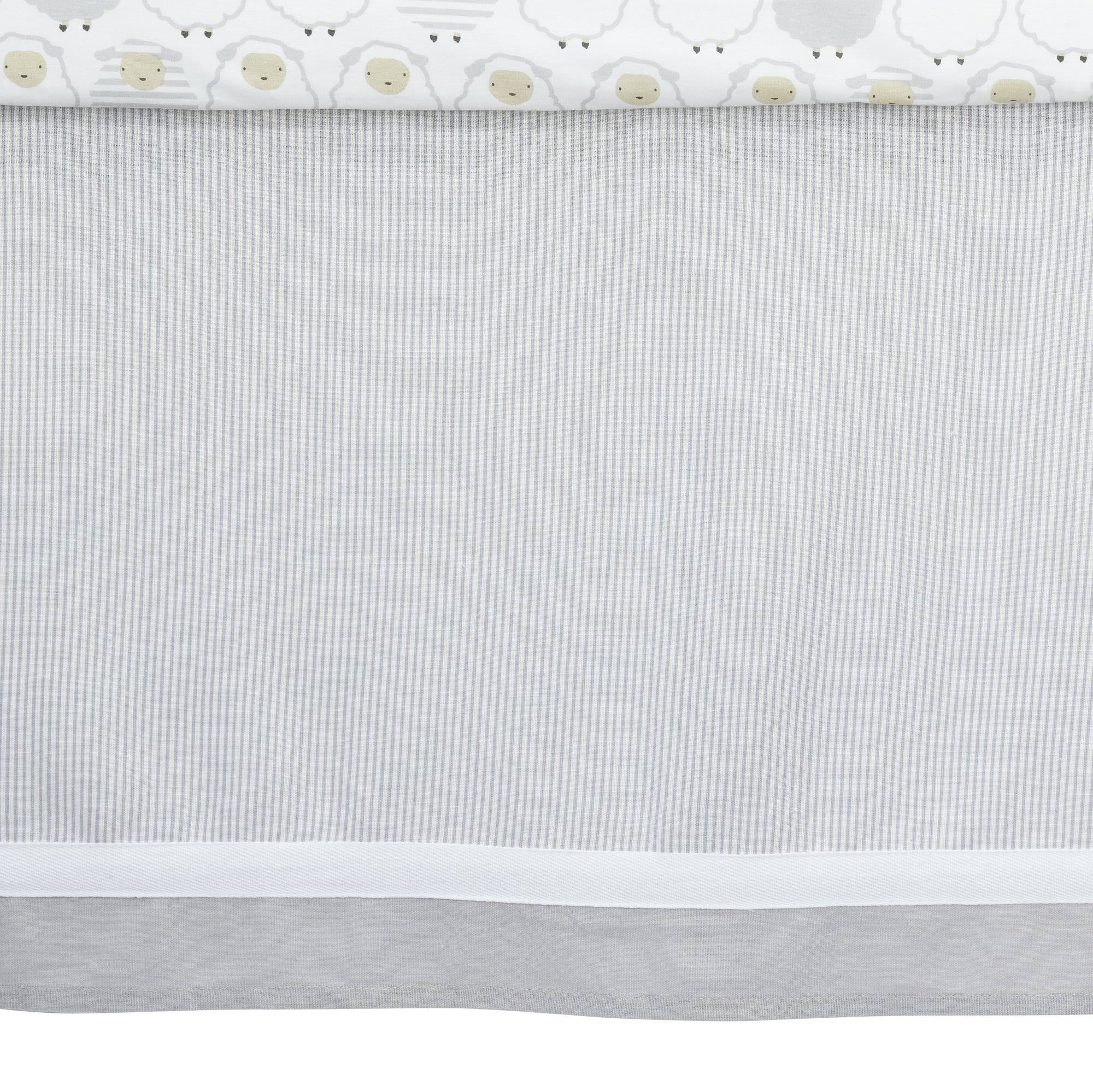 (New) Lambs u0026 Ivy Signature Goodnight Sheep 4 Piece Crib Bedding Set