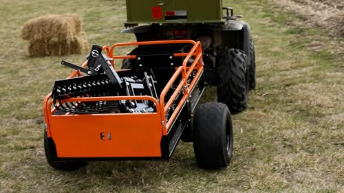 Impact IMPLEMENTS® 1500lb Utility Cart Cargo Trailer with Solid Steel Floor for Lawn/Garden Tractors, ATV's