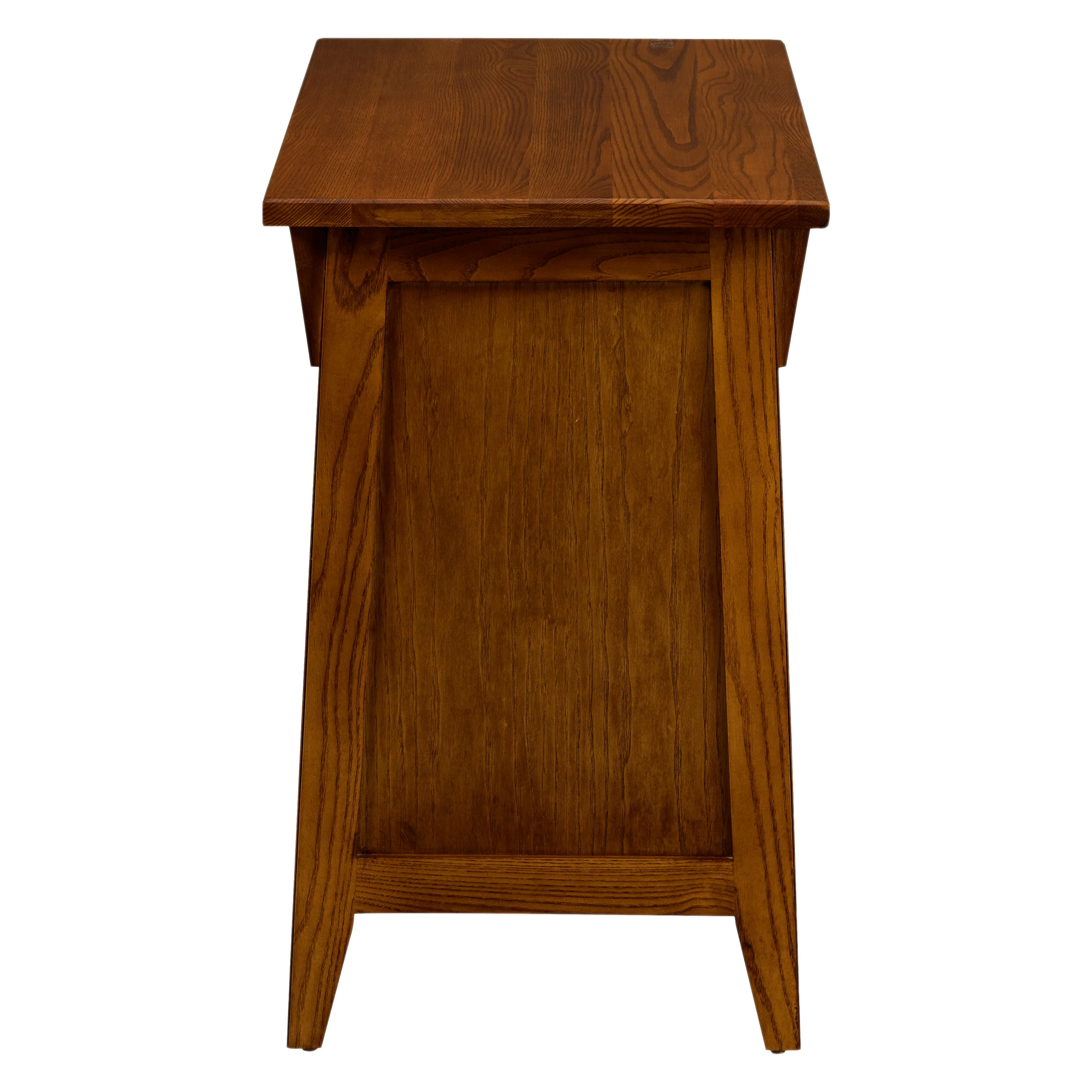 Leick Home 10032-RS Mission Cabinet End Table, Made with Solid Wood, Side Table for Living Room, Bedroom and Printer Stand, Russet Finish