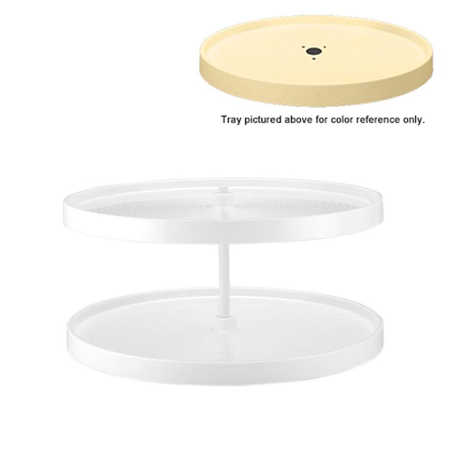 Rev-A-Shelf - LD-2062-28BM-15-1 - 28x22 Almond Polymer Full Circle Lazy Susan 2-Shelf