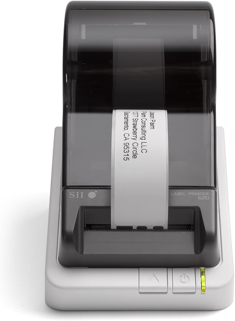Smart Label Printer 620 - Monochrome Direct Thermal Printing | Desktop Label Printer & Software | Portable Label Print, PC/Mac, USB, 2.76in/s, 203 dpi
