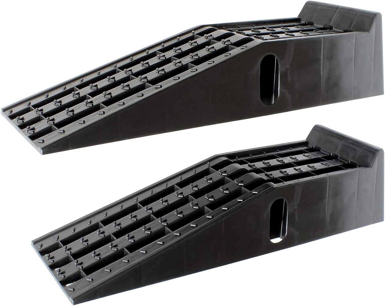 BISupply Vehicle Service Ramp Set – 6.3in Car Lift 2 Ton Heavy Duty Truck Ramps for Vehicle Maintenance, 2 Pack