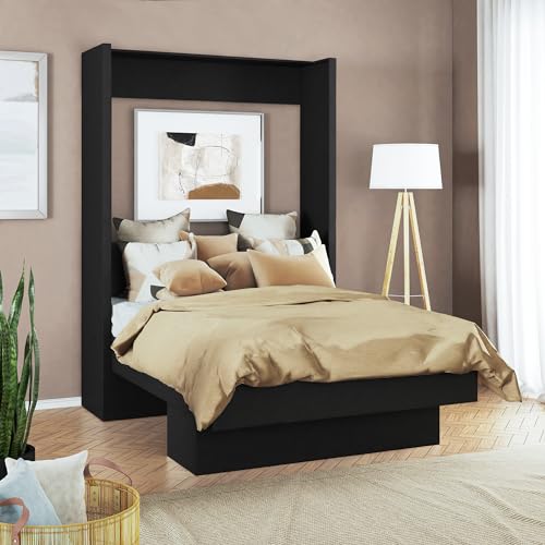 Oakland Living Easy-Lift Full Murphy Wall Bed in White with Shelf