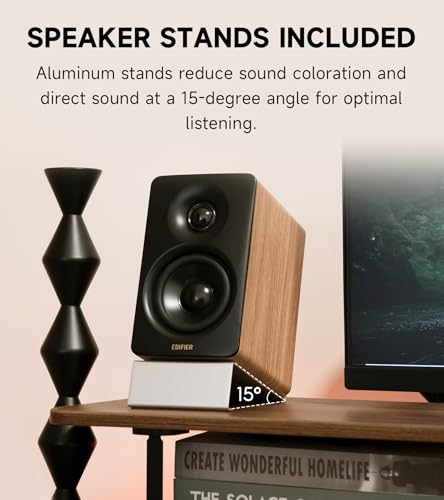 Edifier M60 Multimedia Speaker Bluetooth 5.3, 66W RMS, Hi-Res Audio & Hi-Res Wireless Audio, LDAC,3" Mid Bass & 1" Tweeter, USB-C & Aux Inputs