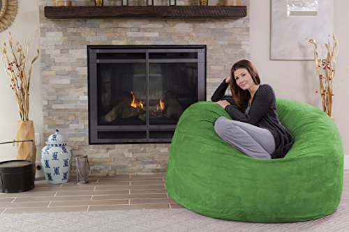 Chill Sack Bean Bag Chair - 5' Giant Memory Foam Lounge Chair with Soft Microfiber Cover – Cozy Furniture for Living Room, Dorm