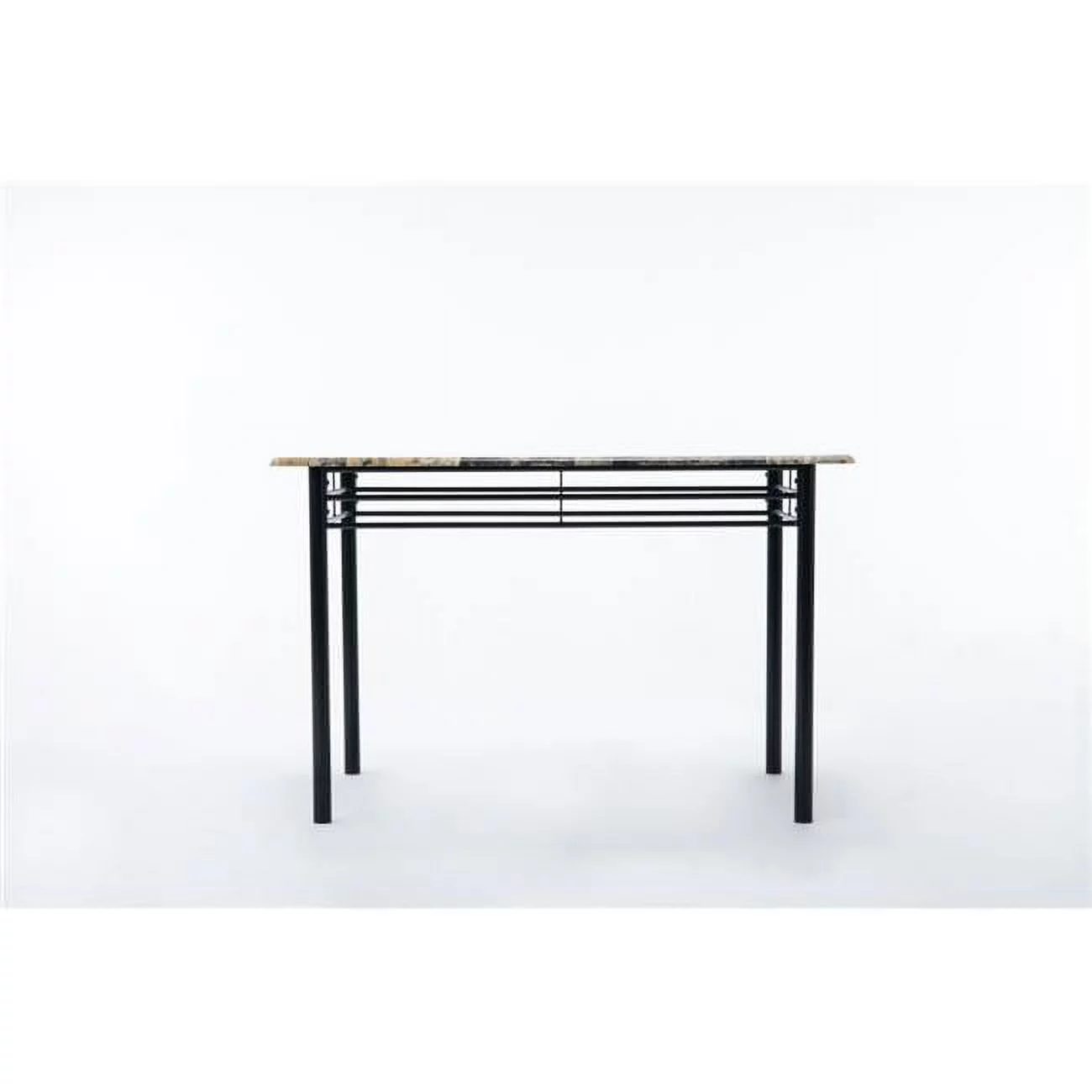 Gareth Breakfast Nook Dining Table, Black & Tan