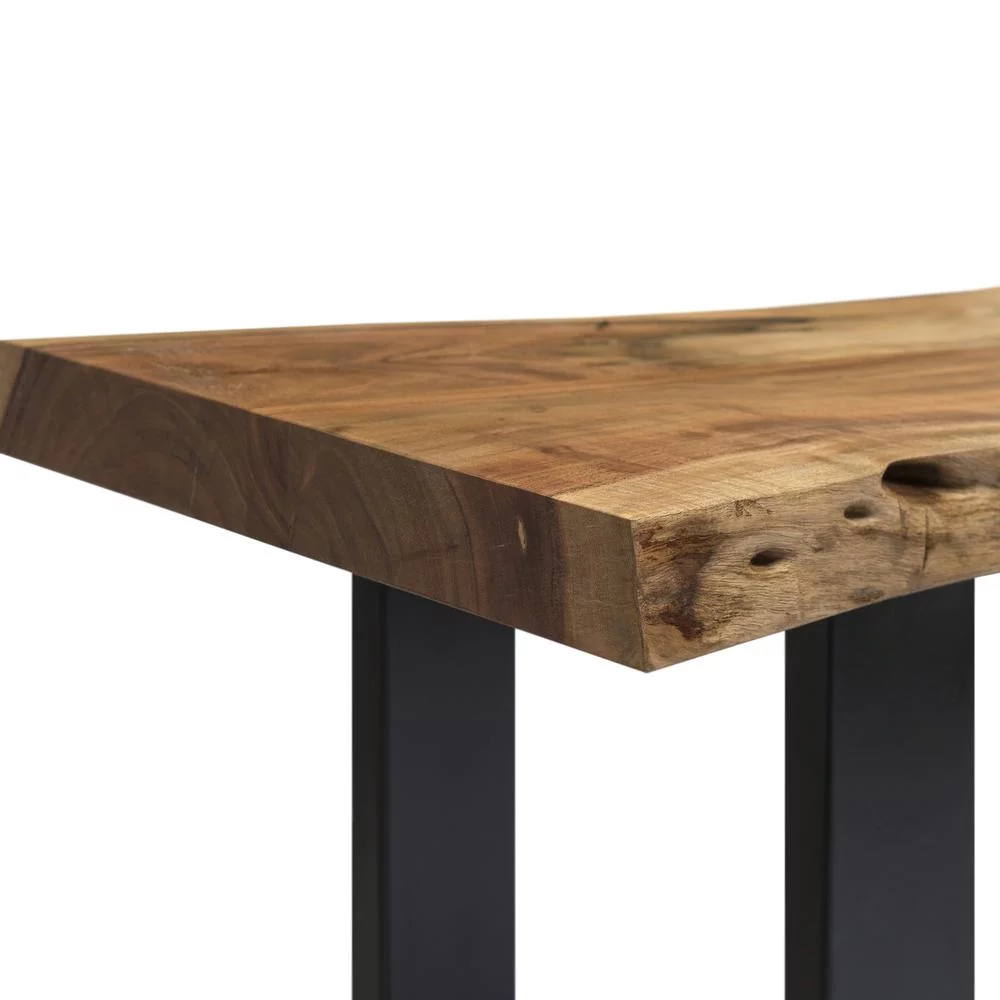 Alaterre Alpine Natural Live Edge Wood 36" Bench