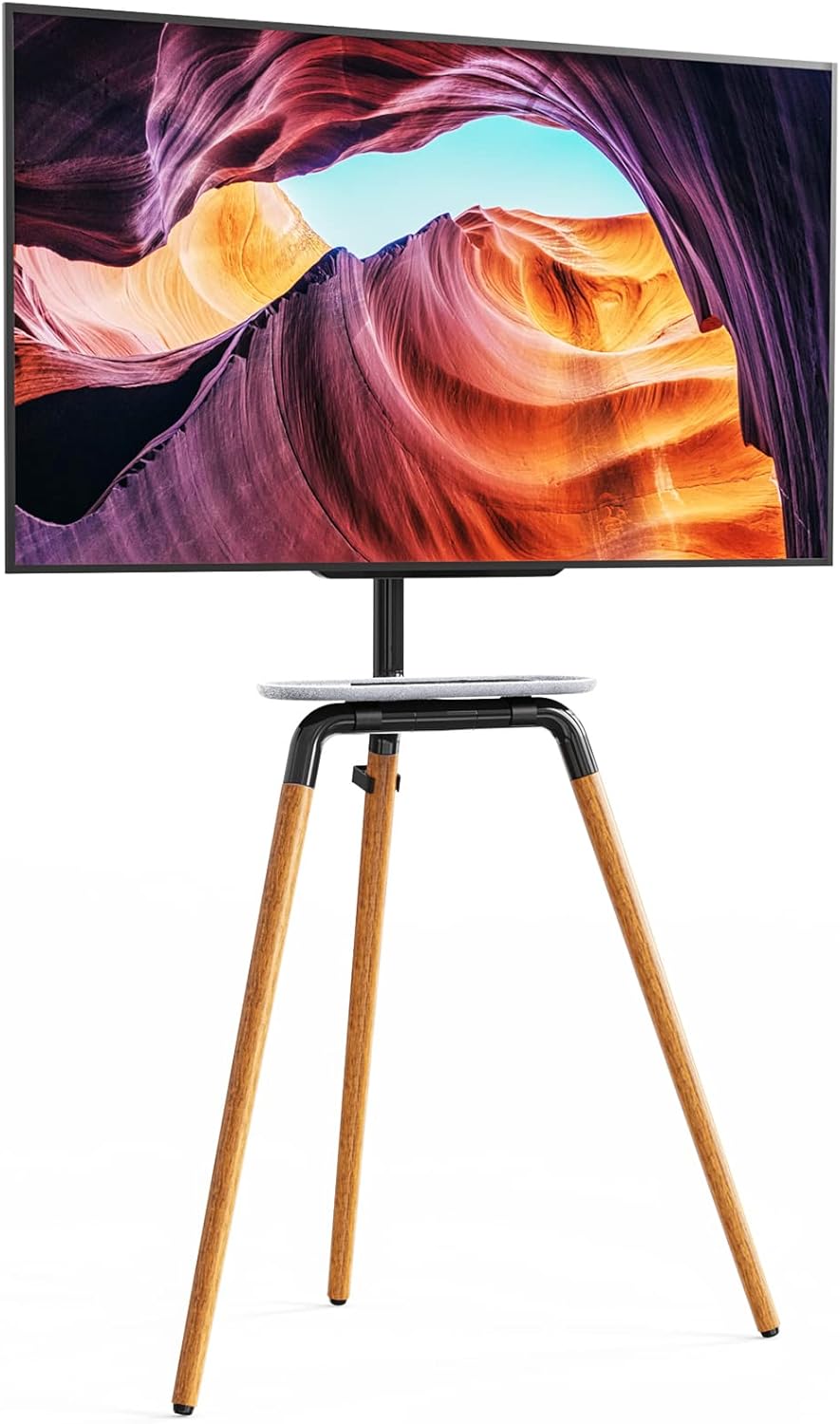 Artistic Easel Tripod TV Floor Stand for 45 to 65 Inch LED LCD Screen, PUTORSEN Portable Studio TV Display Stand