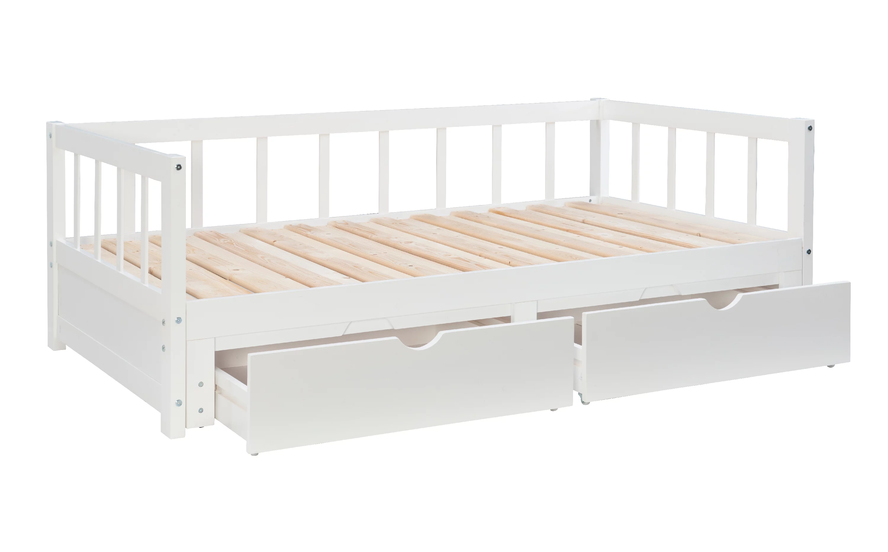 Galewood 2-Drawer Convertible Twin to King Daybed, White