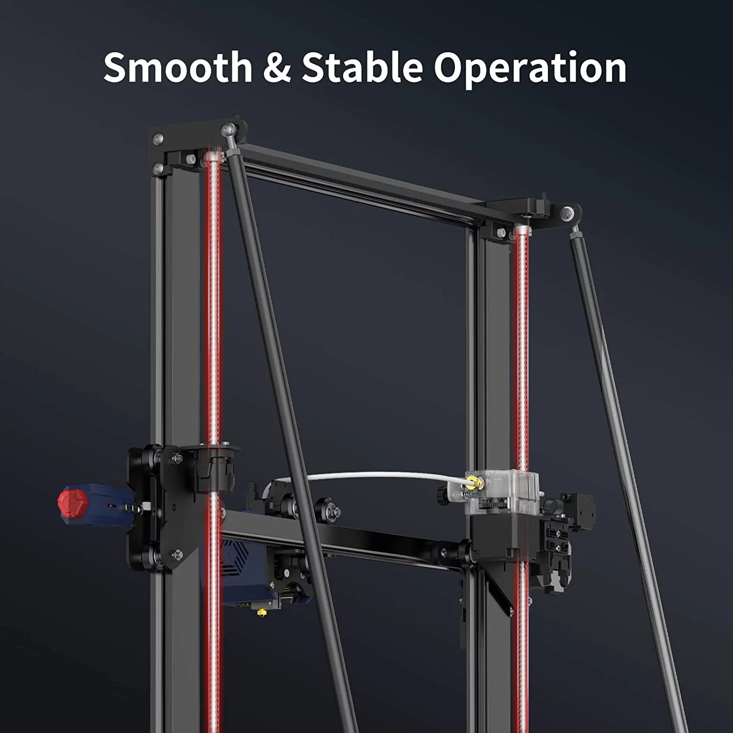 Anycubic Kobra Black Max FDM 3D Printer, Smart Auto Leveling with Self-Developed ANYCUBIC LeviQ Leveling+1 kg PLA - Radiant Selections