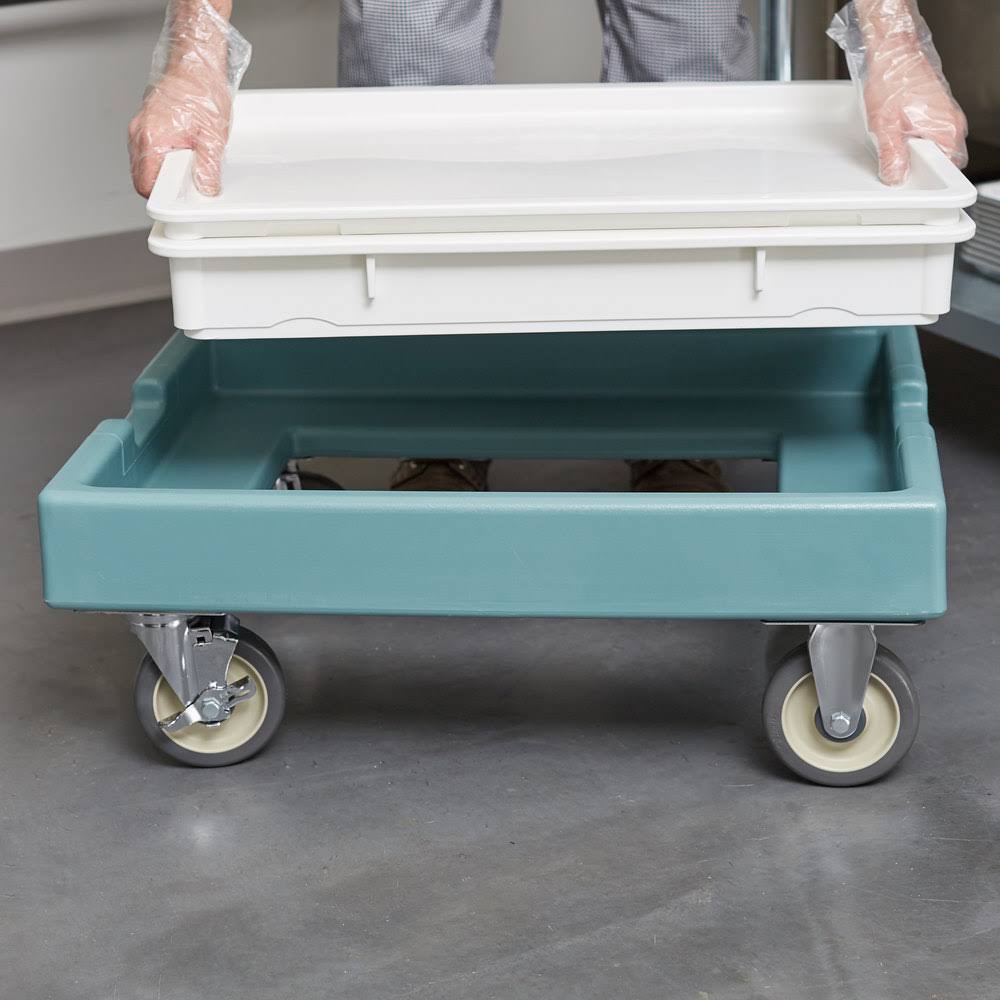 Cambro CD1826PDB401 Slate Blue Pizza Dough Box Camdolly