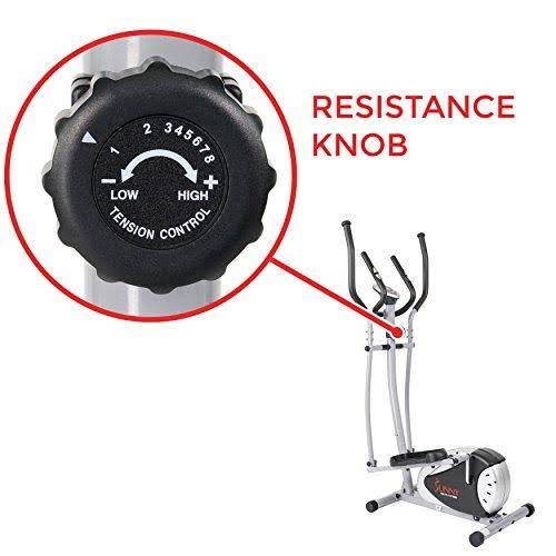 Elliptical Trainer with Hand Pulse Monitoring System by Sunny Health & Fitness - SF-E905
