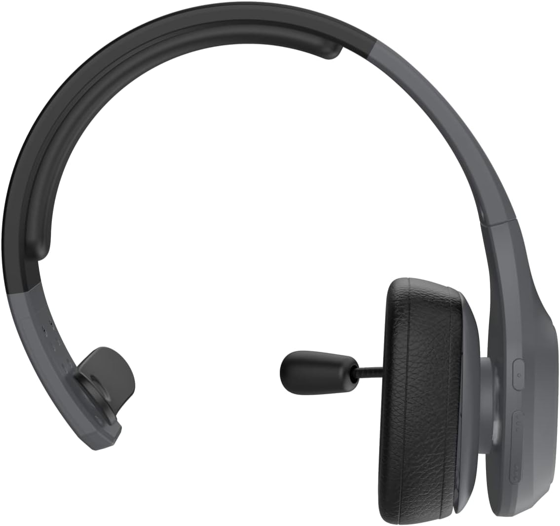Blue Tiger Storm Wireless Bluetooth Headset – Truckers’ Professional Headset - Noise Cancellation Bluetooth 5.0 Head Set – 30 Hours Talk Time