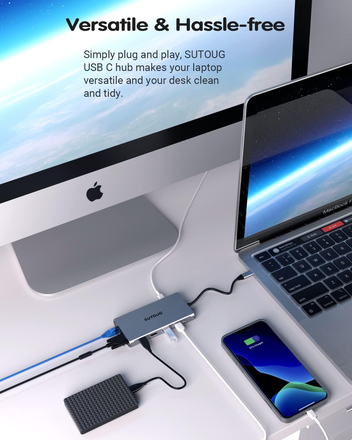 USB C Hub, SUTOUG Docking Station