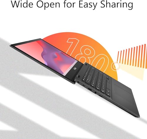 ASUS 14" Chromebook CM1402, MediaTek Kompanio 520, 4GB LPDDR4 RAM, 320GB Storage(64GB eMMC(onboard)+256GB Micro SD), 14" FHD Business Laptop, Webcam