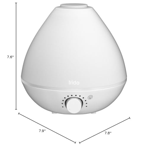 Frida Baby 3-in-1 Cool Mist Humidifier for Baby with Diffuser + Nightlight, Baby Humidifier for Bedroom, Nursery + Large Rooms, Quiet, Auto Shut Off