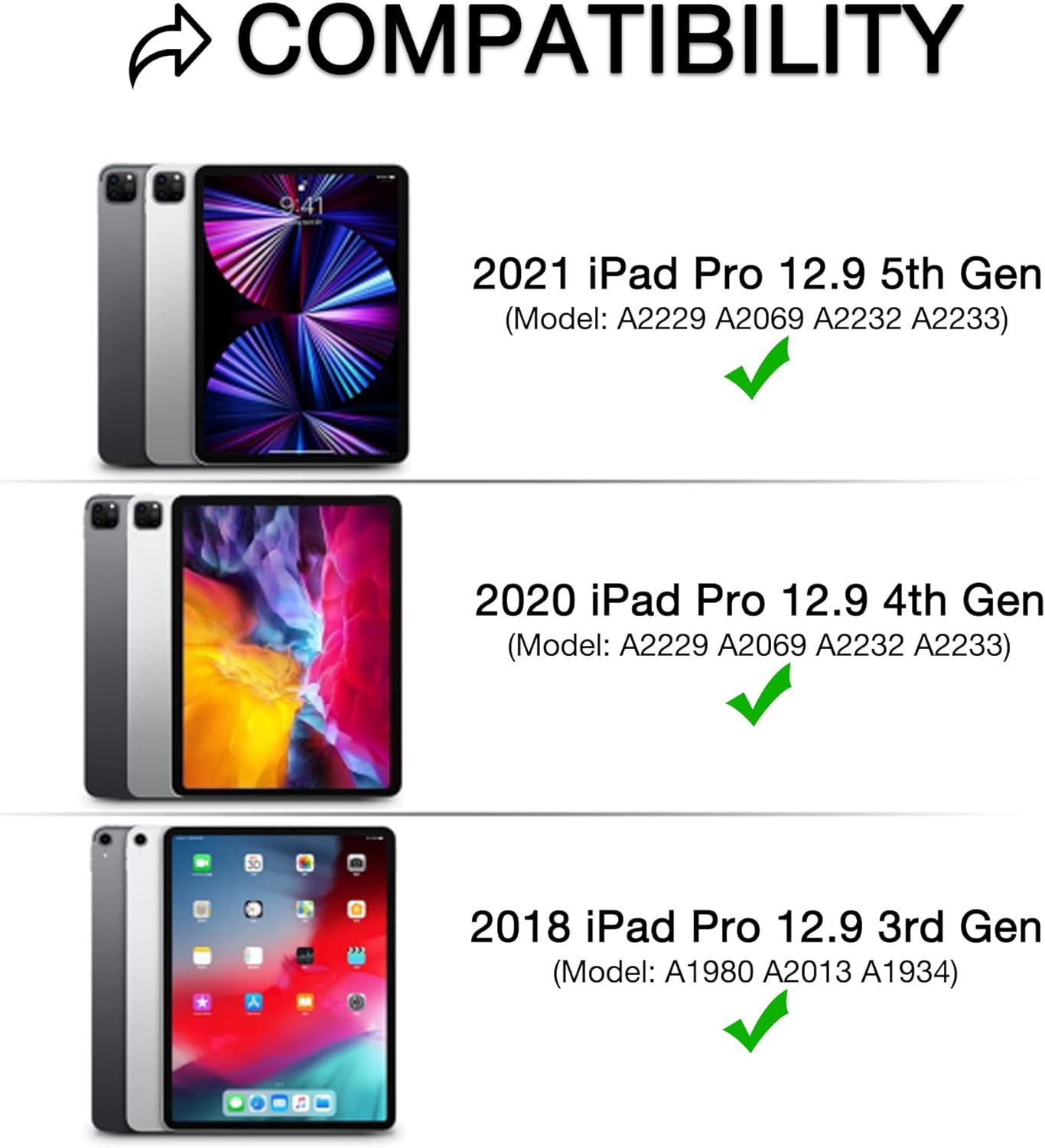 doqo Magnetic Keyboard Case for iPad Air 5th Generation(2022)/iPad Air 4th Generation(2020), iPad Pro 11 2018/2020/2021