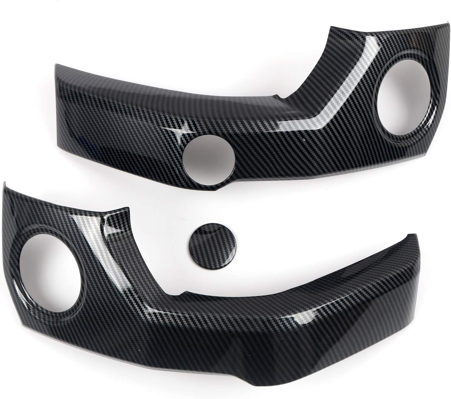 HIGH FLYING for Toyota Tundra 2014-2021 Car Accessories ABS Carbon Fiber Grain Center Consoles A/C Air Outlet Vent Decor Cover Trim 3pcs (Not Fit RHD)