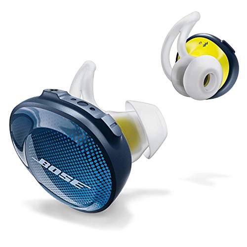 Bose SoundSport Free, True Wireless Earbuds, (Sweatproof Bluetooth Headphones for Workouts and Sports), Ultraviolet with Midnight Blue (Renewed)