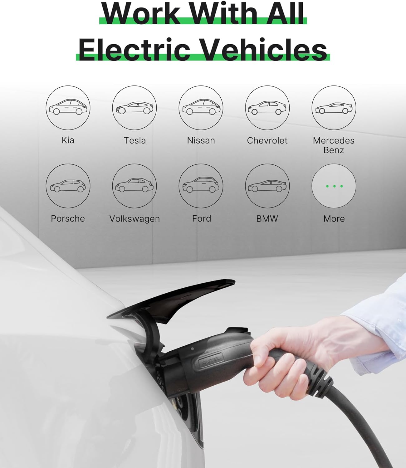 Autel Home Level 2 EV Charger up to 40Amp, 240V, Indoor/Outdoor Fast Electric Vehicle Charging Station with Flexible 25-Foot Cable, NEMA 14-50 Plug