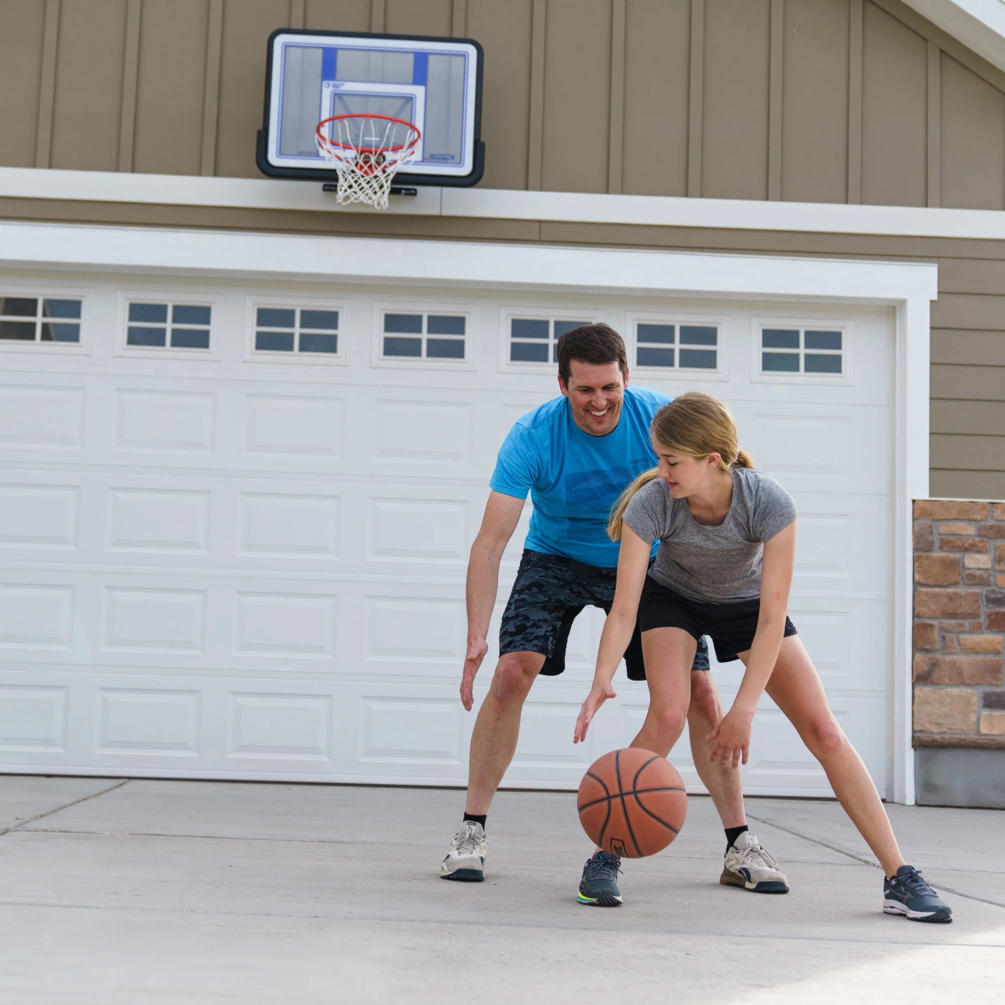 Lifetime Basketball Backboard and Rim Combo, 44 inch Polycarbonate (73650)