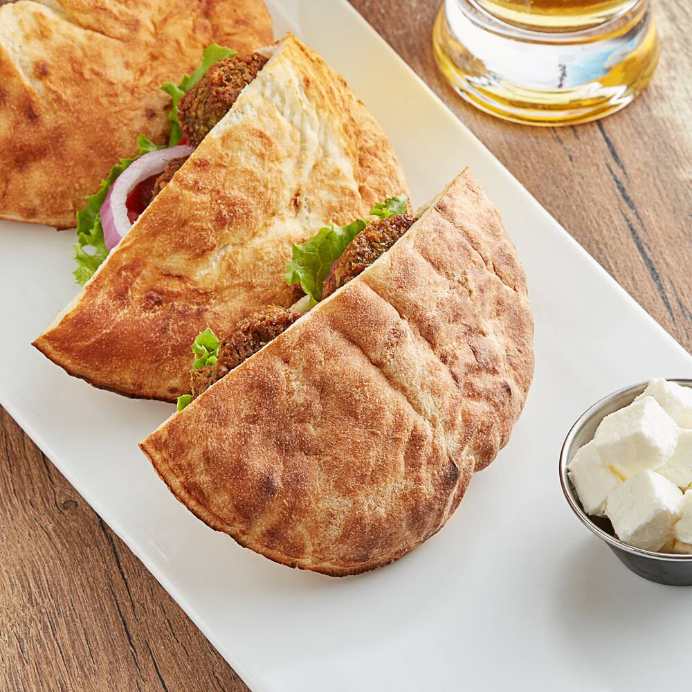 Father Sam&s Bakery 6x22 White Pita Pocket Bread - 60/Case