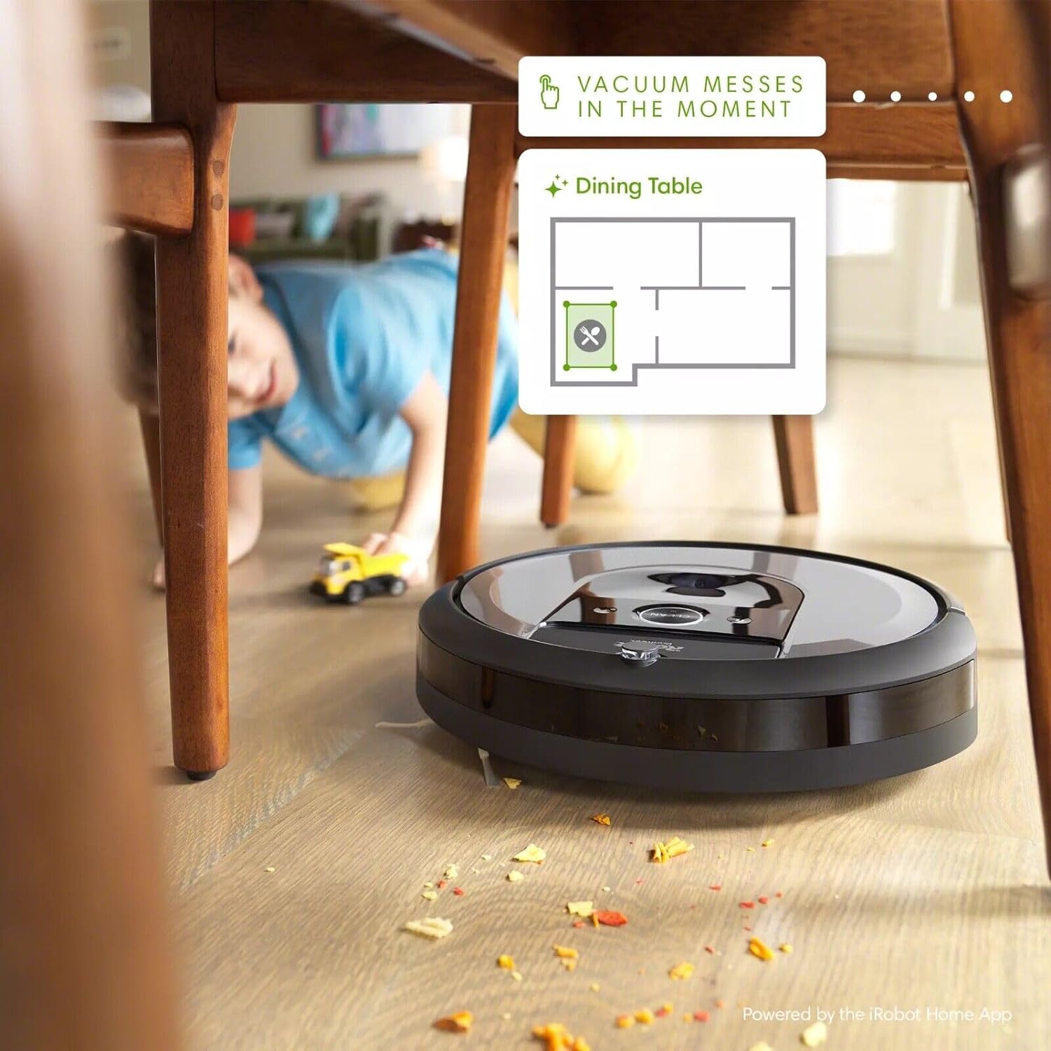 iRobot Roomba i8+ (8550) Self-Emptying Robot Vacuum, Automatic Dirt Disposal, Empties Itself for up to 60 Days, Wi-Fi, Smart Mapping