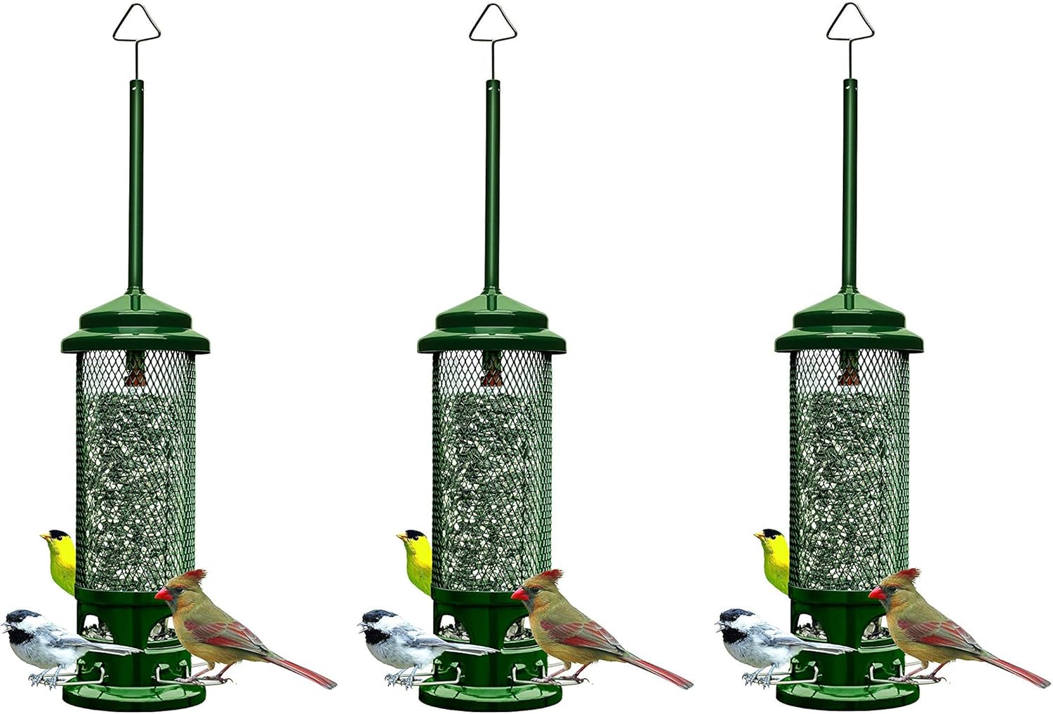 Squirrel Buster Legacy Squirrel-proof Bird Feeder w/4 Metal Perches, 2.6-pound Seed Capacity Pack of 2