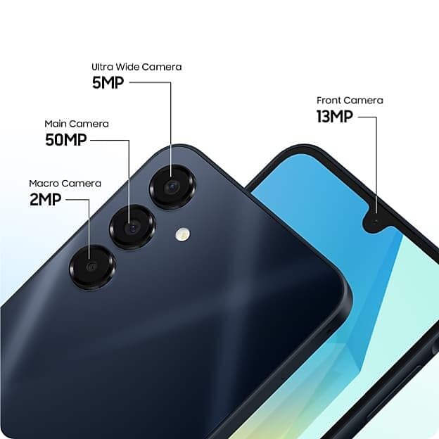 SAMSUNG Galaxy A16 5G, Android Smartphone, AMOLED Display, Fast Charging, Expandable Storage, US Version, Blue Black, only for T-Mobile Network