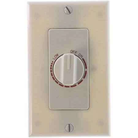 Broan 57V Electronic Variable Speed Control Ivory 3 Amp Capacity 120V Bath Fan Control, Broan-Nutone by Brand Broan