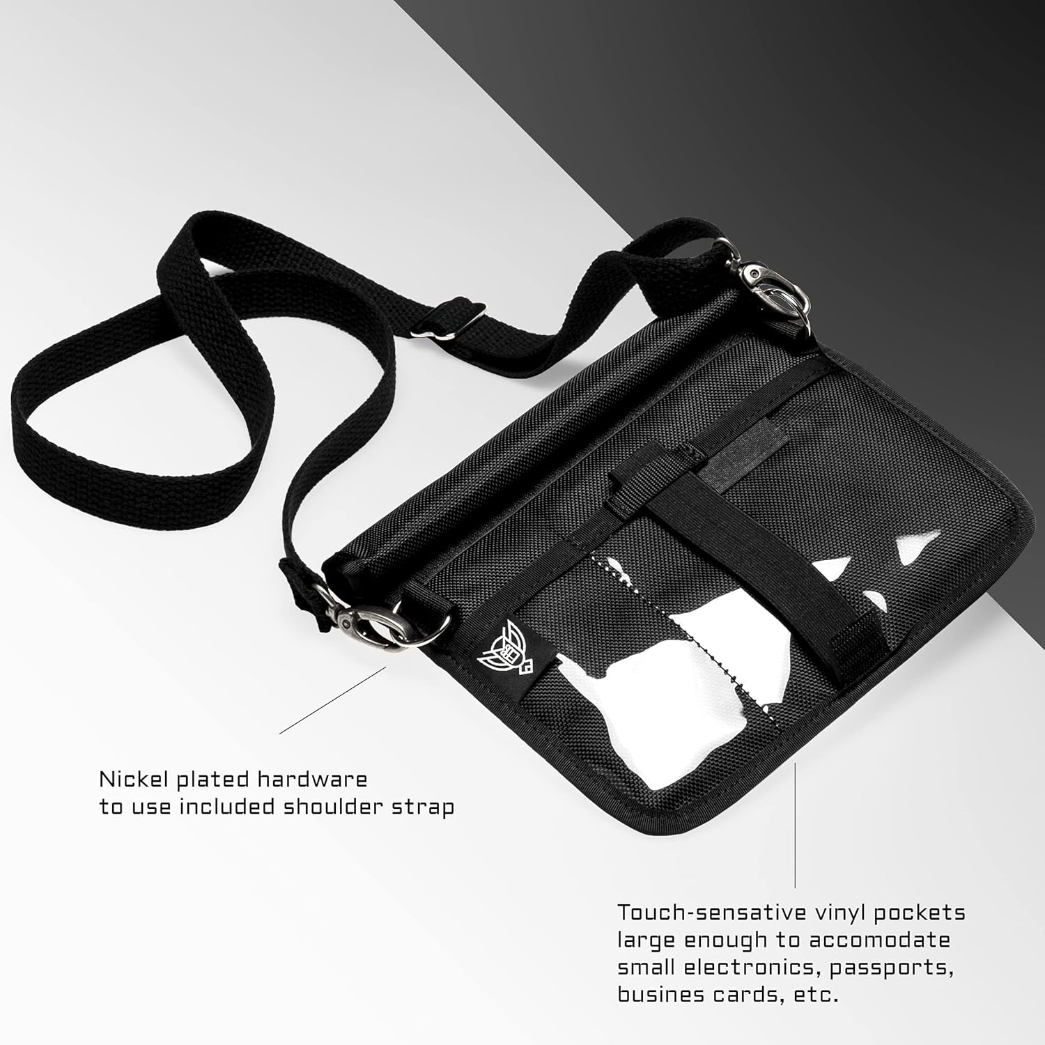 Xtreme Sight Line ~ Xecutive Faraday Bag for Phones and Other Small Electronics ~ Data Security for Executive Travel ~ Shoulder Strap Included ~