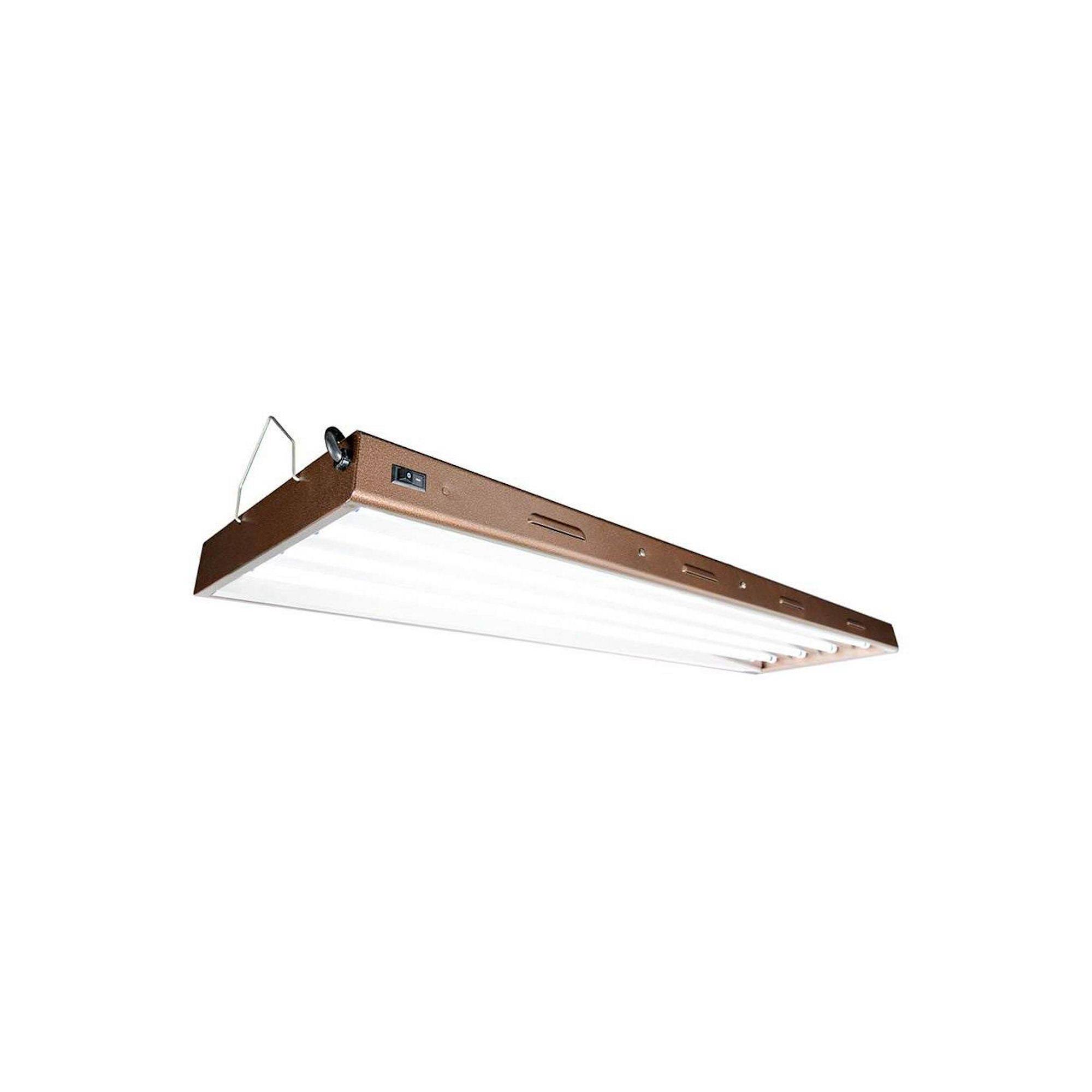 Hydrofarm FLP44 T5 Designer 4ft 4 Tube Fixture with Bulbs