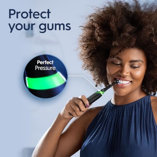 Oral-B iO Series 5 Limited Rechargeable Electric Powered Toothbrush, White with 3 Brush Heads and Travel Case