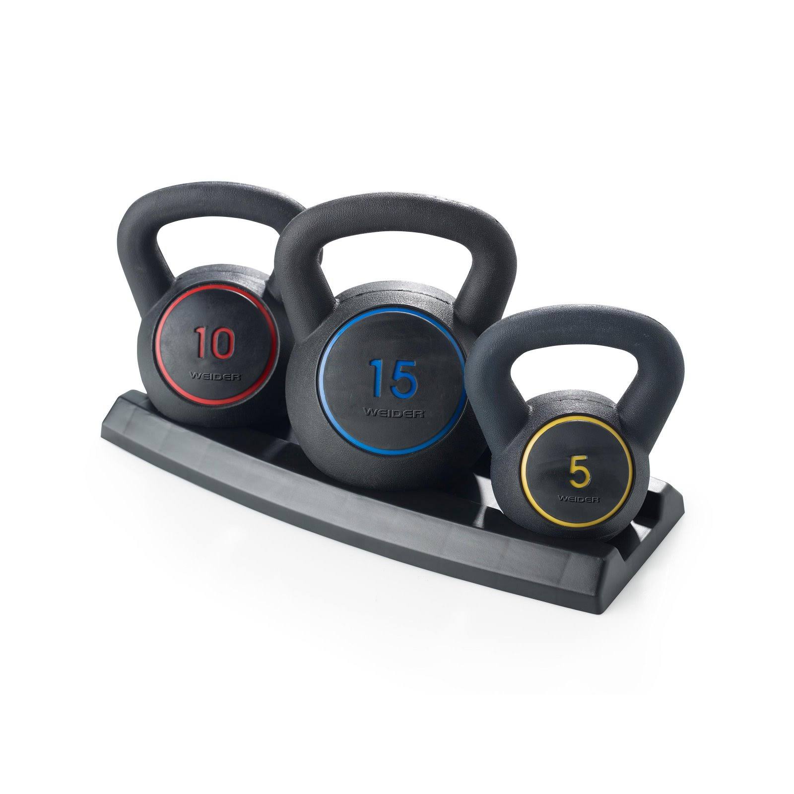 Weider Vinyl Kettlebell Set