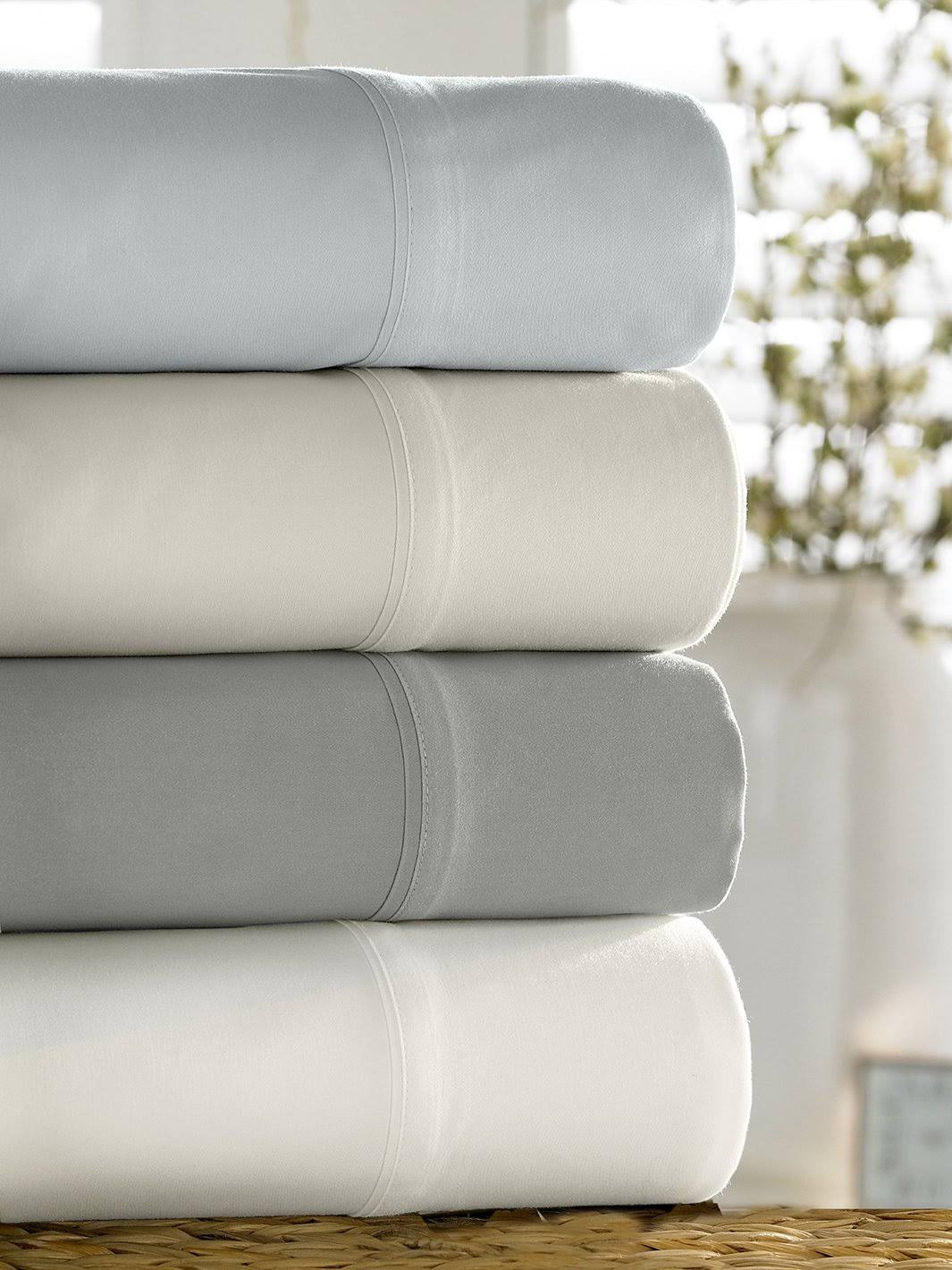 Kassatex Bamboo Sheet Collection in White | Queen Flat Sized | Lord u0026 Taylor