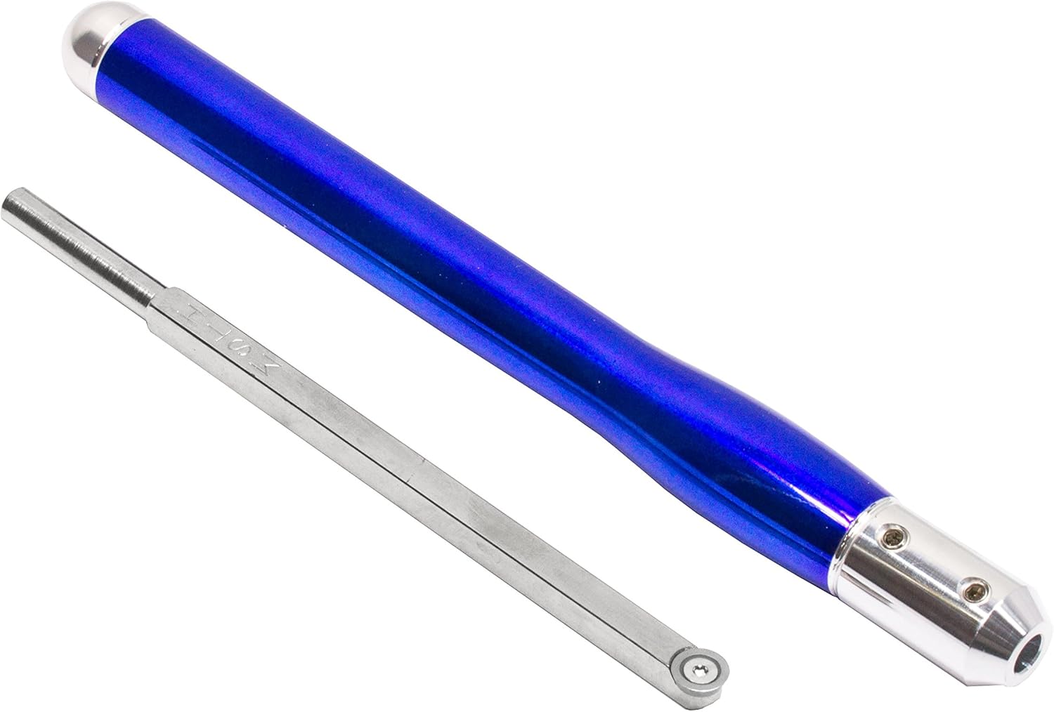 Simple Woodturning Tools Carbide Wood Hollowing Tool Mid Size with 12" Solid Aluminum Interchangeable Handle (Brilliant Red Handle), USA Made