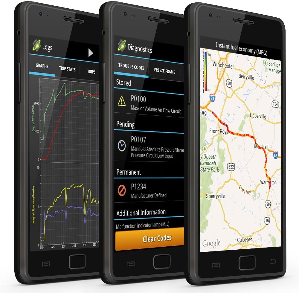 OBDLink LX OBD2 Bluetooth Scanner for Android and Windows
