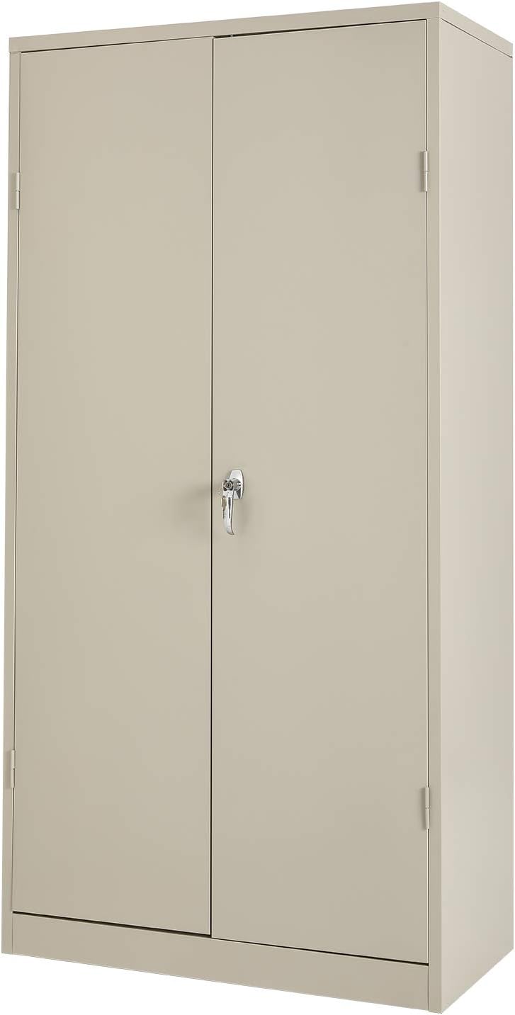 Tall Metal Storage Cabinet Locking Steel Storage Cabinet with 4 Adjustable Shelves