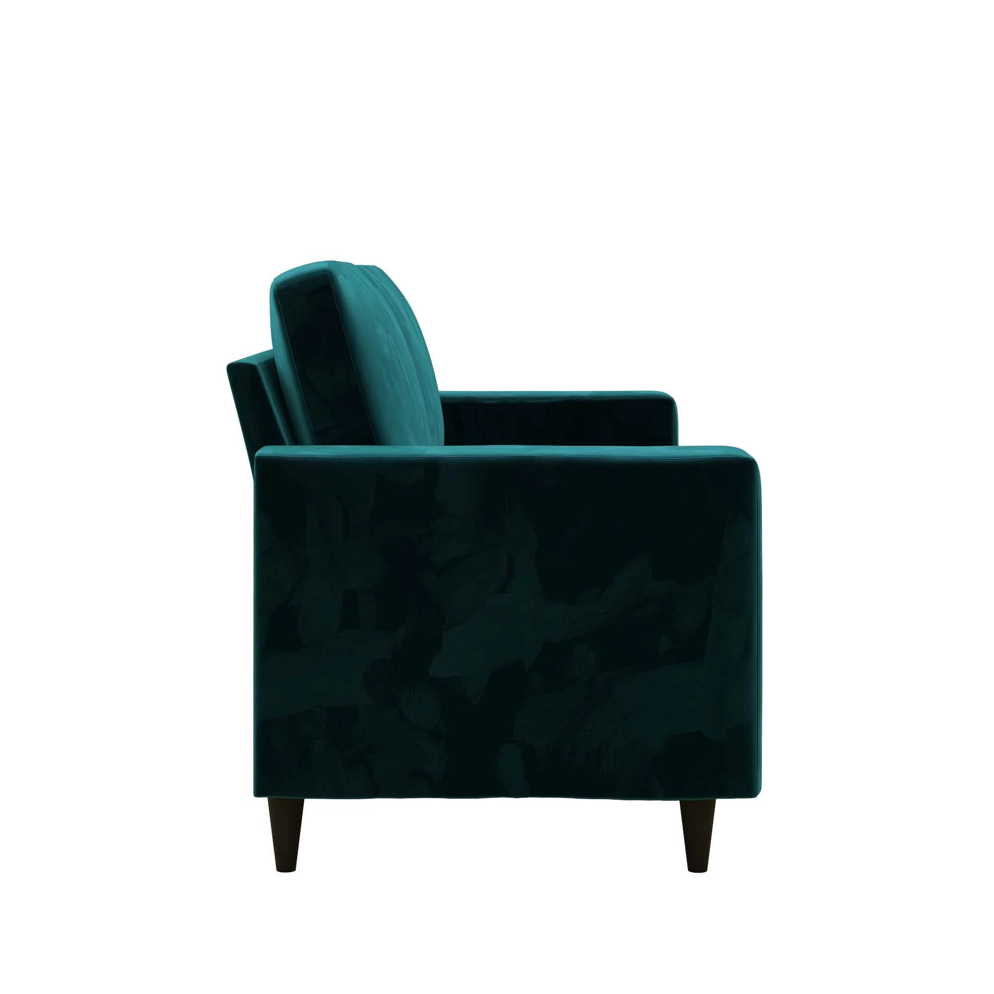 DHP Cooper 3 Seater Sofa, Green Velvet