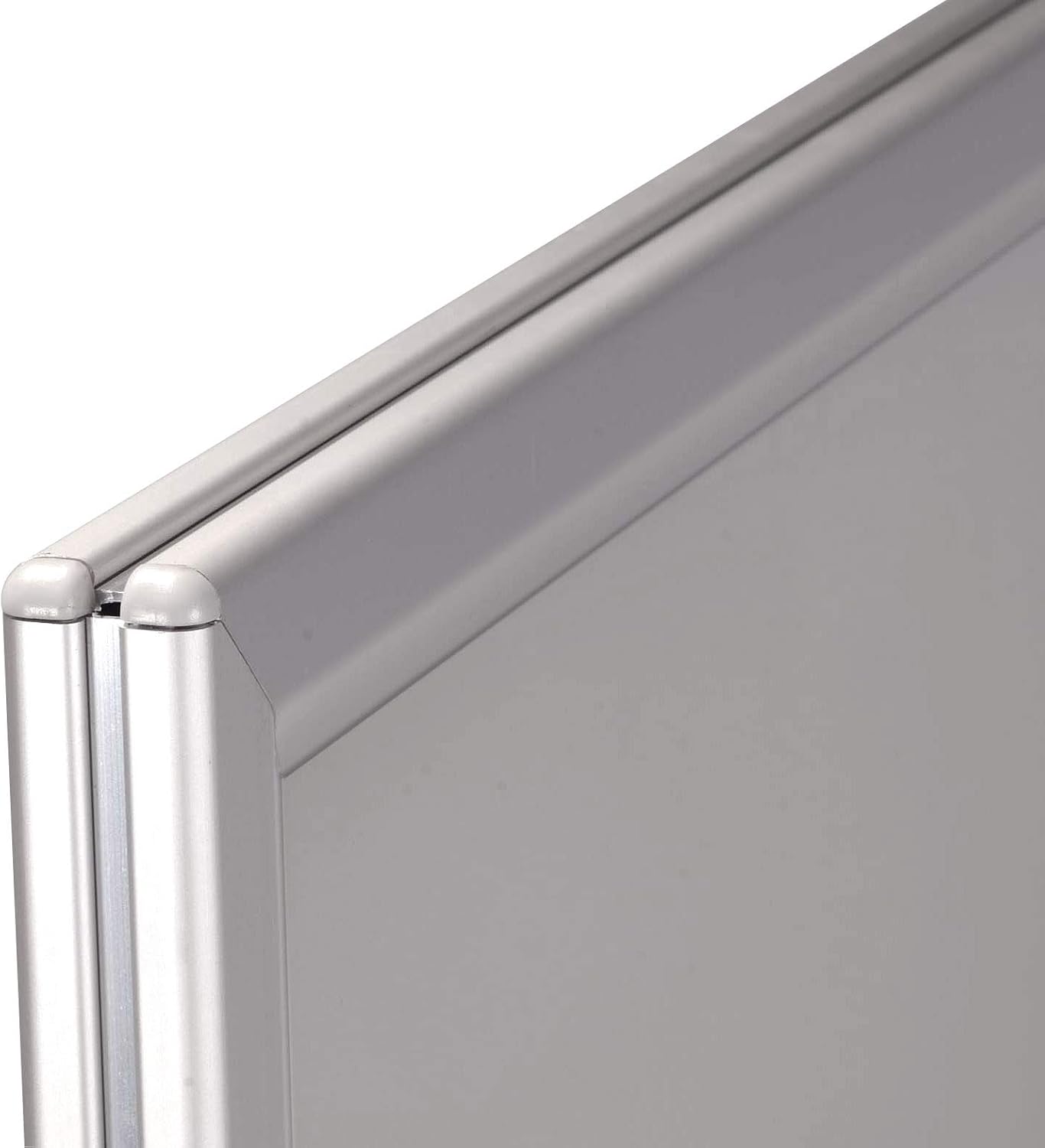 Wind Pro Outdoor Display, Advertising Sign Sidewalk Weatherproof Display, 22x28 Poster Size, Silver Frame, Grey Water Base, Spring Base
