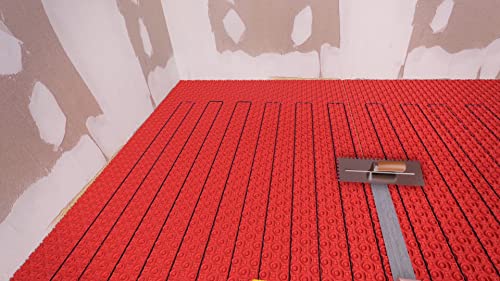 25sqft Electric Radiant Floor Heating System - 120v Under Floor Heating System Includes UDG4 Programmable Thermostat w/GFCI, Heater Cable