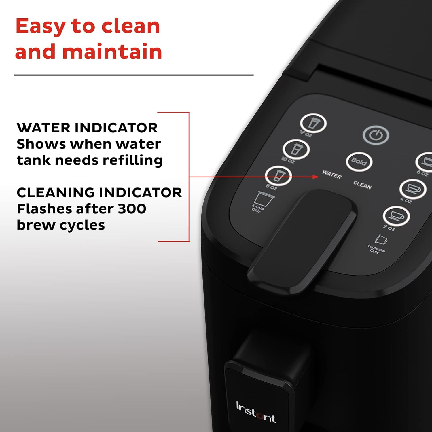 Instant Pot Pod, 3-in-1 Espresso, K-Cup Pod and Ground Coffee Maker, From the Makers of Instant Pot with Reusable Coffee Pod for Ground Coffee