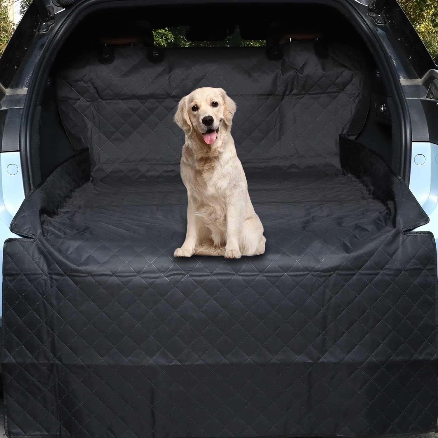 NESTROAD SUV Cargo Liner for Dogs, Waterproof & Nonslip Dog Trunk Cargo Cover Mat for Backseat