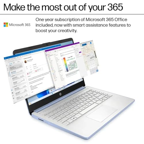HP 14 Ultrabook • Intel 4-Core N150 • Microsoft 365 • Copilot AI • 32GB RAM • 1.6TB Storage (128GB SSD + 512GB Portable + 1TB OneDrive) • Wi-Fi 6 •