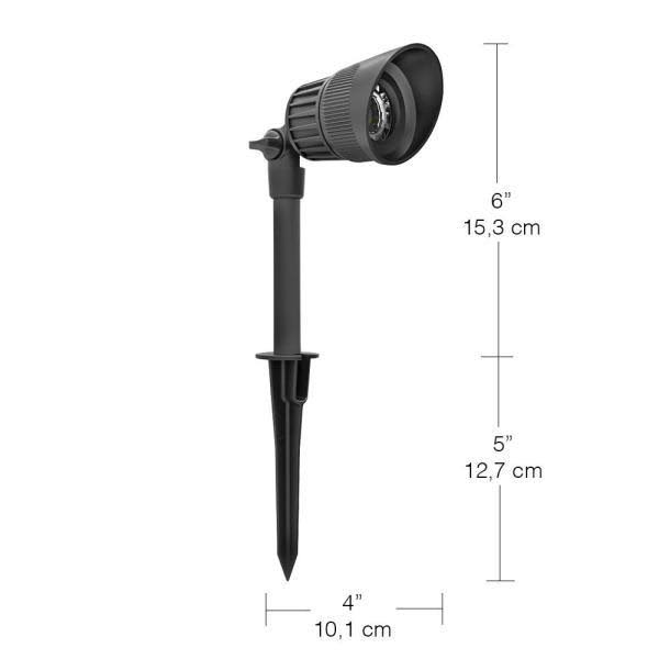 Hampton Bay Low-Voltage Black Outdoor Integrated LED Landscape Zen Path Light