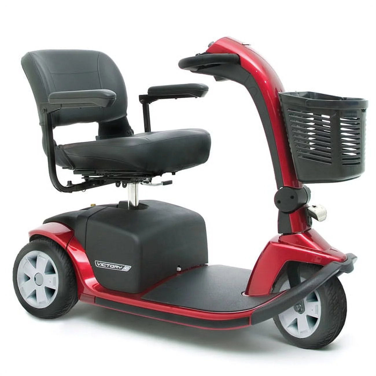 Pride VICTORY 10 Pride 3-wheel Electric Mobility Scooter SC610 - RED - Curated Treasures Market