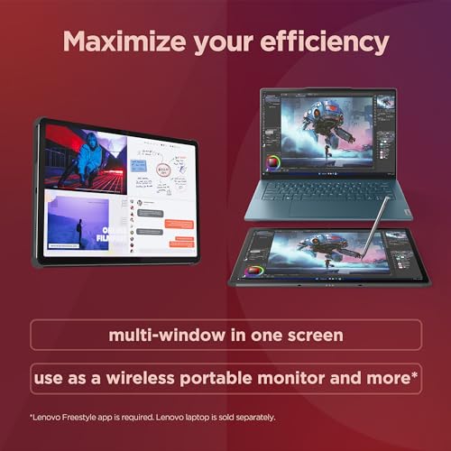 Lenovo Tab P12-2024 - Expansive Touchscreen Tablet - 12.7" 3K Display - 13MP Camera - 8GB Memory - 128GB UFS Storage - Android 13 - Dolby Atmos